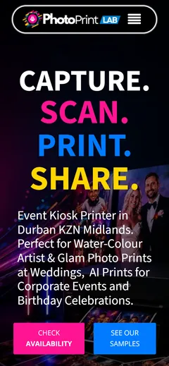 PhotoPrint LAB mobile website design by Squirrel Media