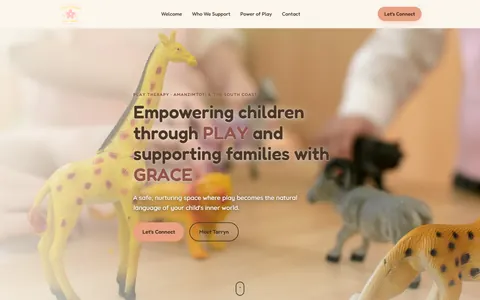 Room to Bloom play therapy website design by Squirrel Media – Amanzimtoti and the South Coast