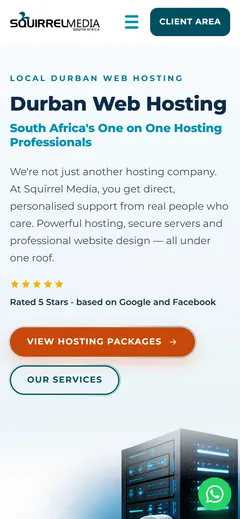 Squirrel Media mobile website design by Squirrel Media