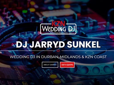 KZN Wedding DJ - Website Design